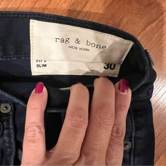 NWT Rag and Bone Fit‎ 2 slim mid rise jeans men's size 30 - Picture 4 of 16